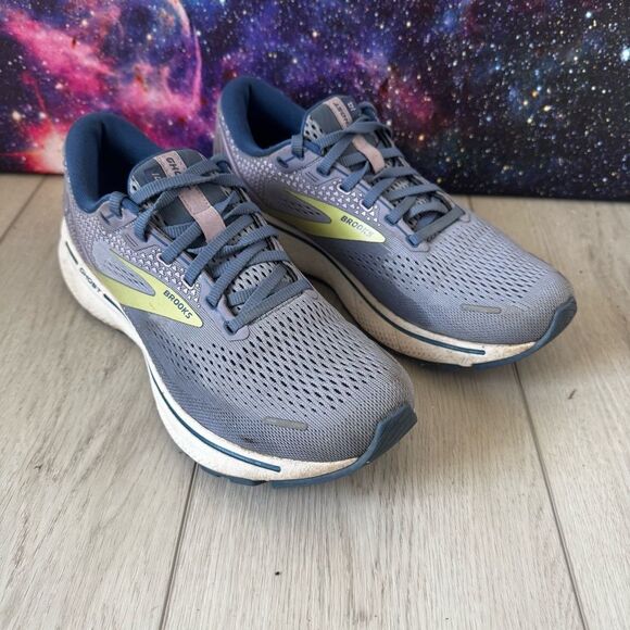 Brooks Ghost 14 Road Running Shoes Women's Size 9.5 Purple Sneakers Athletic Gym - Picture 1 of 8